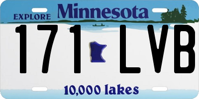 MN license plate 171LVB