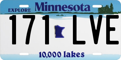 MN license plate 171LVE