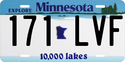 MN license plate 171LVF