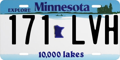 MN license plate 171LVH