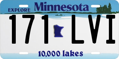 MN license plate 171LVI