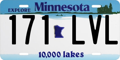 MN license plate 171LVL