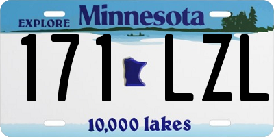 MN license plate 171LZL