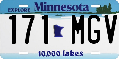 MN license plate 171MGV