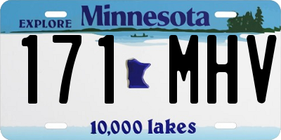 MN license plate 171MHV