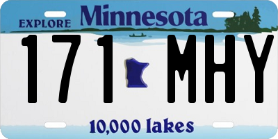 MN license plate 171MHY