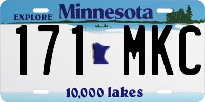 MN license plate 171MKC