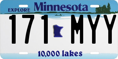 MN license plate 171MYY