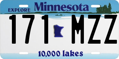 MN license plate 171MZZ