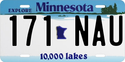MN license plate 171NAU
