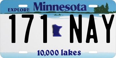 MN license plate 171NAY
