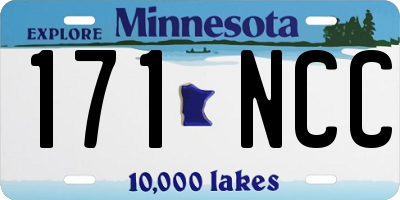 MN license plate 171NCC