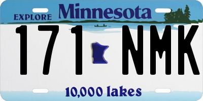 MN license plate 171NMK