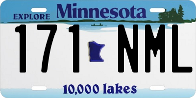 MN license plate 171NML