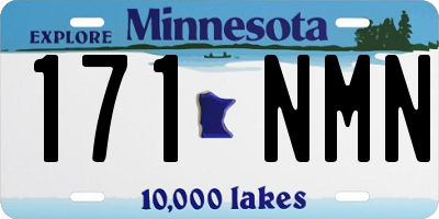 MN license plate 171NMN