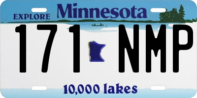 MN license plate 171NMP