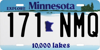 MN license plate 171NMQ