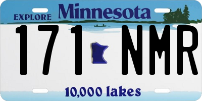 MN license plate 171NMR