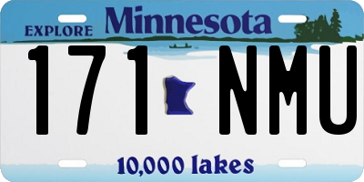 MN license plate 171NMU