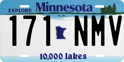 MN license plate 171NMV