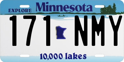 MN license plate 171NMY