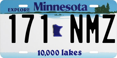 MN license plate 171NMZ