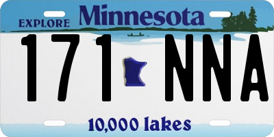 MN license plate 171NNA