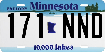MN license plate 171NND