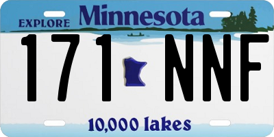 MN license plate 171NNF