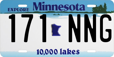 MN license plate 171NNG
