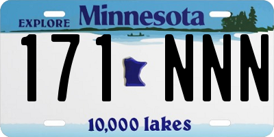MN license plate 171NNN