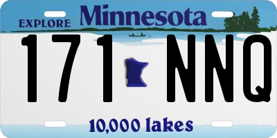 MN license plate 171NNQ