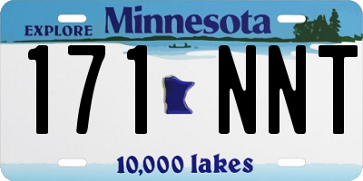 MN license plate 171NNT