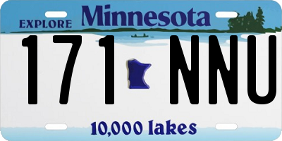 MN license plate 171NNU