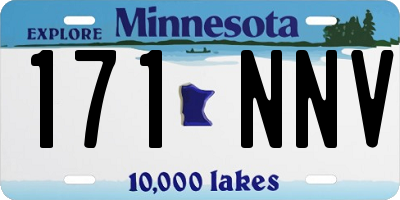 MN license plate 171NNV