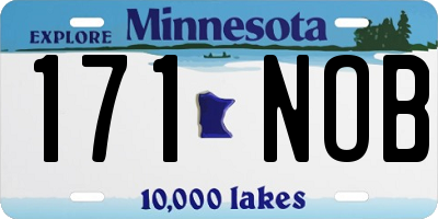 MN license plate 171NOB