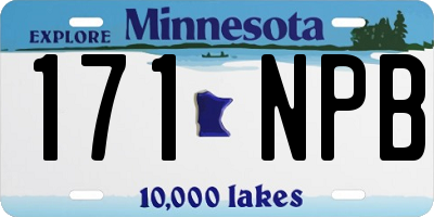 MN license plate 171NPB