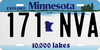 MN license plate 171NVA