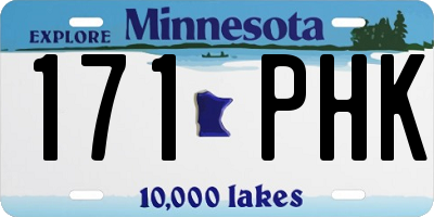 MN license plate 171PHK