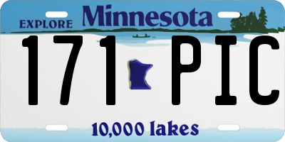 MN license plate 171PIC