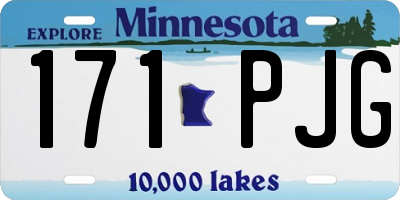 MN license plate 171PJG