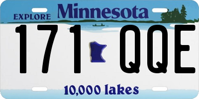 MN license plate 171QQE