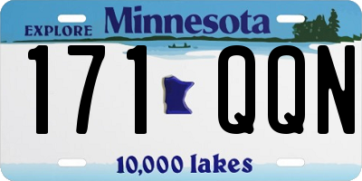 MN license plate 171QQN