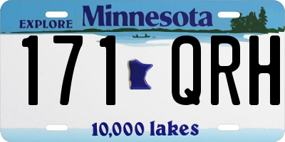 MN license plate 171QRH