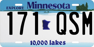 MN license plate 171QSM