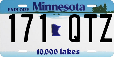 MN license plate 171QTZ
