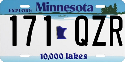 MN license plate 171QZR