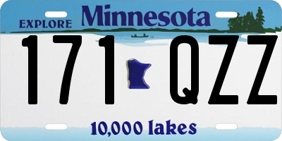 MN license plate 171QZZ