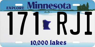 MN license plate 171RJI