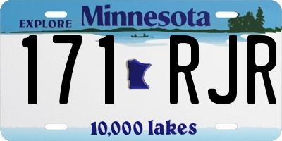 MN license plate 171RJR